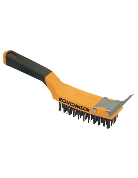 Brosse pour grill avec racloir