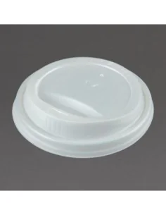 Couvercles CPLA pour gobelets boissons chaudes compostables Vegware 225ml (lot de 1000) 2