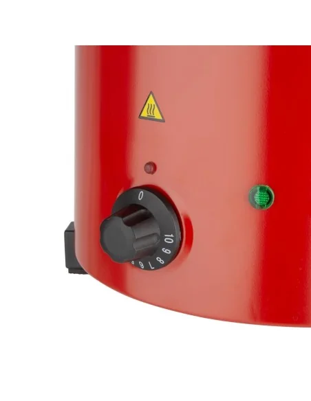 Marmite à soupe rouge avec poignées Buffalo