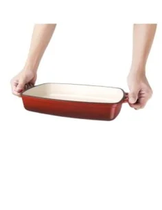 Plat en fonte rectangulaire Vogue rouge 2,8L 2