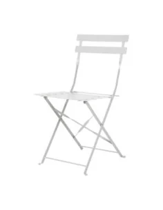Chaise de terrasse pliantes en acier gris Bolero (lot de 2) 2