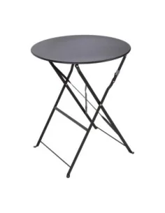 Table de terrasse en acier Bolero noire 2