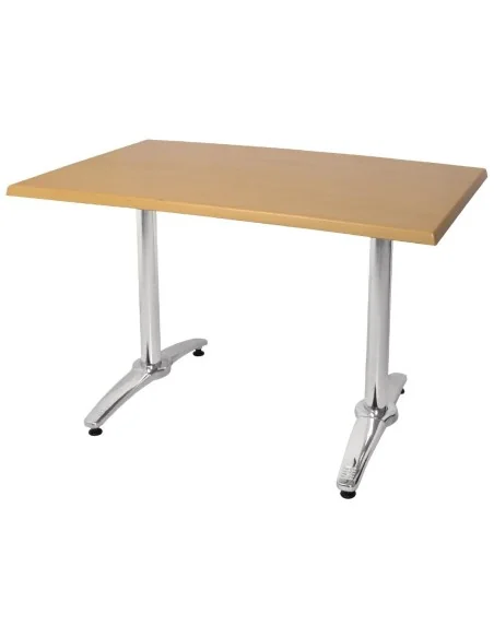 Pied de table double aluminium Bolero (Lot de 2)