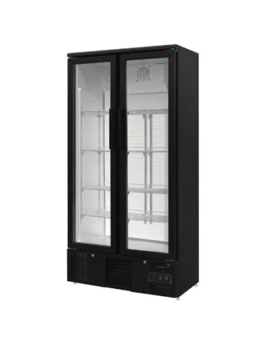 Arrière-bar vertical double porte battante Polar Série G 490L