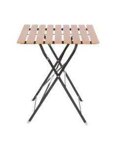 Table bistro carrée en imitation bois Bolero 600mm 2