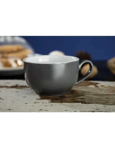 Tasse à café Olympia grise 228ml (Lot de 12)