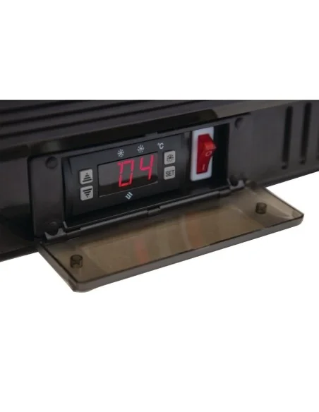 Arrière-bar une porte pivotante Polar Série G noir 138L