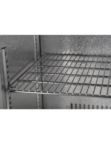 Arrière-bar deux portes coulissantes Polar Série G noir 208L