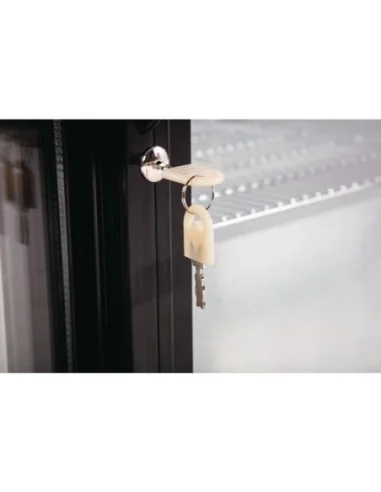 Arrière-bar trois portes coulissantes Polar Série G noir 330L