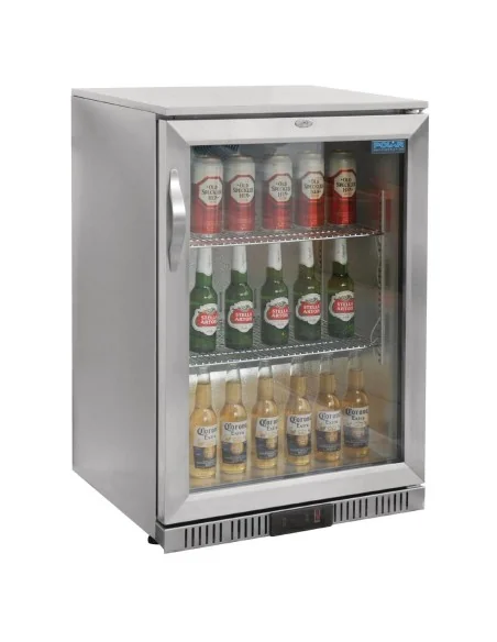Arrière-bar une porte pivotante Polar Série G inox 138L