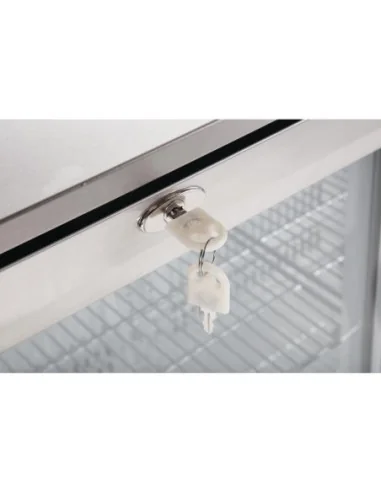 Arrière-bar une porte pivotante Polar Série G inox 138L