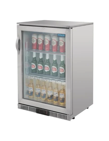 Arrière-bar une porte pivotante Polar Série G inox 138L