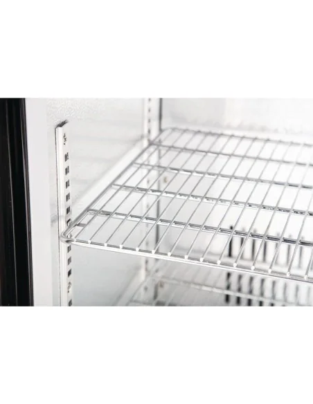 Arrière-bar deux portes coulissantes Polar série G noir 198L