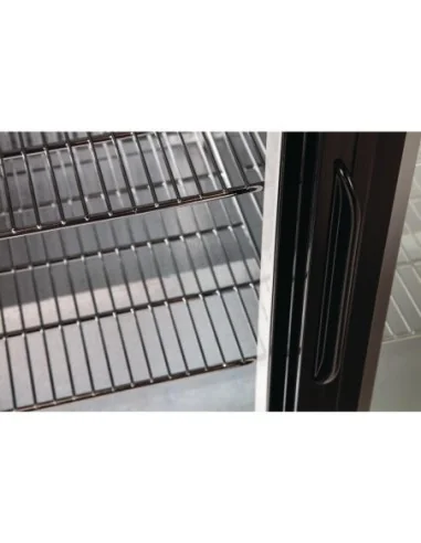 Arrière-bar deux portes coulissantes Polar série G noir 198L