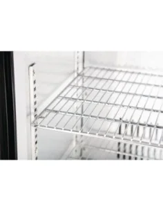 Arrière-bar trois portes coulissantes Polar Série G noir 320L 2