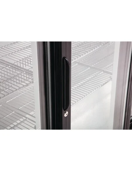 Arrière-bar trois portes coulissantes Polar Série G noir 320L