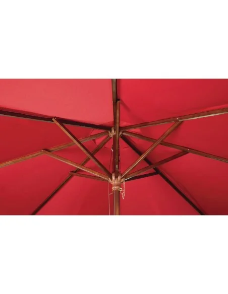 Parasol carré Bolero 2,5m rouge