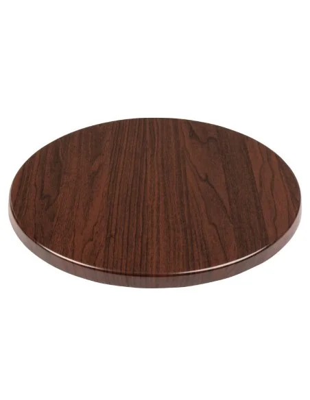 Plateau de table rond Bolero marron foncé 800mm