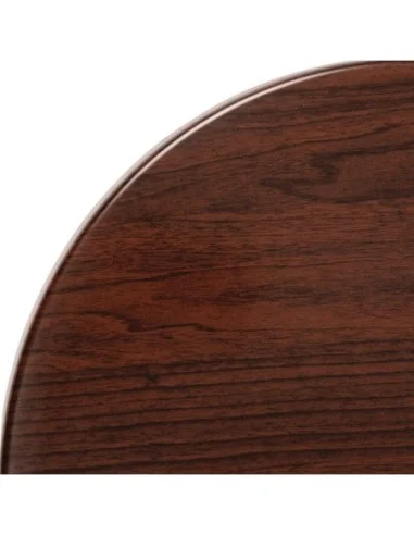 Plateau de table rond Bolero marron foncé 800mm