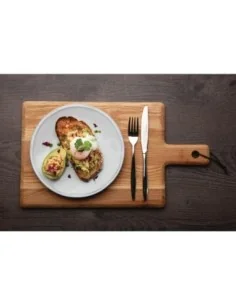 Grande planche carrée en chêne Olympia 350x260x15mm manche 110mm 2