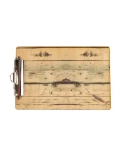 Plaque porte-menu effet bois clair Olympia A4 2