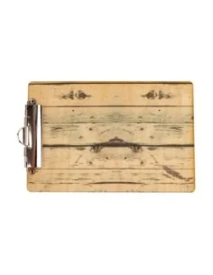 Plaque porte-menu effet bois clair Olympia A5 2