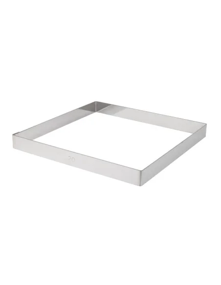 Cercle à tarte carré inox De Buyer 200 x 20mm