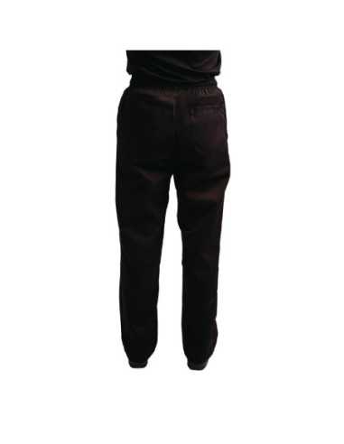 Pantalon de cuisine mixte traité au Teflon Easyfit noir M
