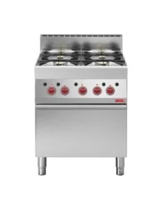 Fourneau 4 feux sur four gaz Gastro M 650 65/70CFG 2