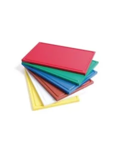 Planche à découper avec rigole GN1/1 en polyéthylène haute densité Gastro M  bleue 2