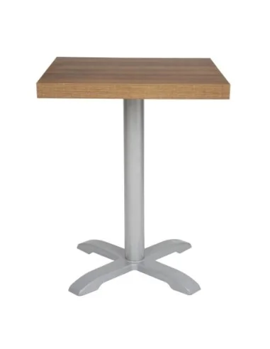 Plateau de table carré Bolero 600mm effet bois chêne rustique