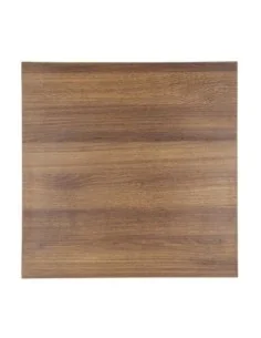 Plateau de table carré Bolero 700mm effet bois chêne rustique 2