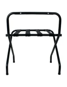 Support à bagages pliant noir Bolero