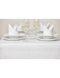 Nappe blanche bande de satin Mitre Luxury 1780 x 1780mm 2