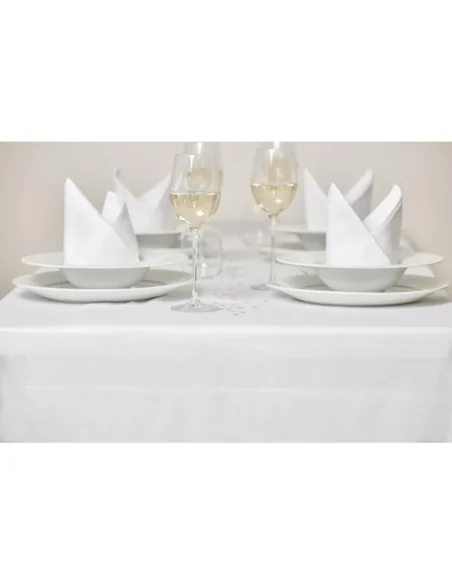 Nappe blanche bande de satin Mitre Luxury 1780 x 1780mm