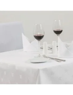 Nappe rectangulaire blanche feuilles de lierre Mitre Luxury Luxor 1350 x 2300mm 2