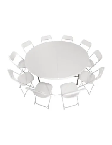Table ronde pliante par le centre Bolero 1,8m
