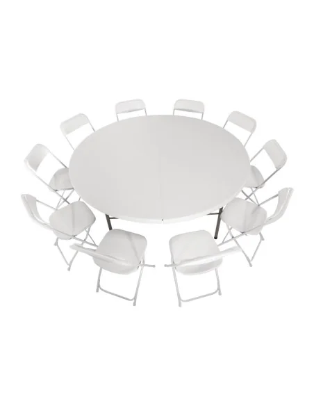 Table ronde pliante par le centre Bolero 1,8m