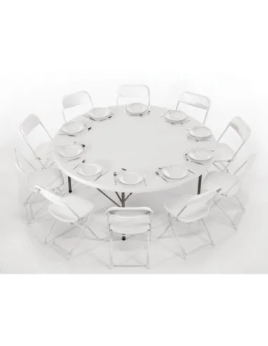 Table ronde pliante par le centre Bolero 1,8m