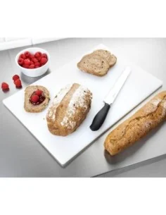 Planche à découper antibactérienne basse densité Hygiplas blanche 2