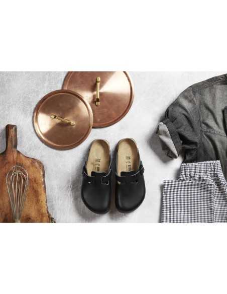 Sabots professionnels noirs Boston adhérence Birkenstock 40