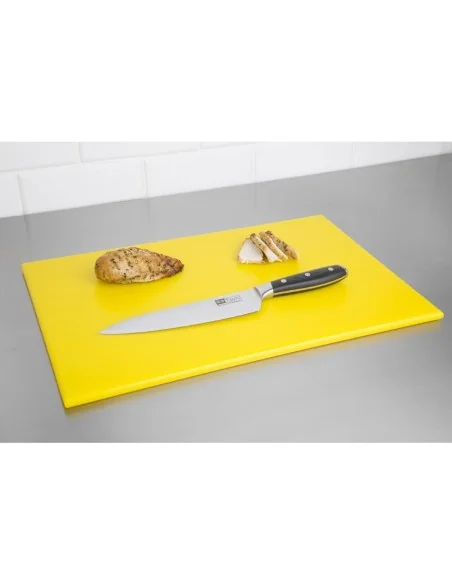 Planche à découper standard haute densité Hygiplas jaune