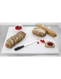 Planche à découper extra large haute densité Hygiplas blanche 2