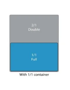 Bac inox GN 1/1 Matfer Bourgeat 65mm 2