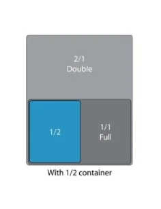 Couvercle Gastronorme GN1/2 en acier inoxydable Matfer Bourgeat 2