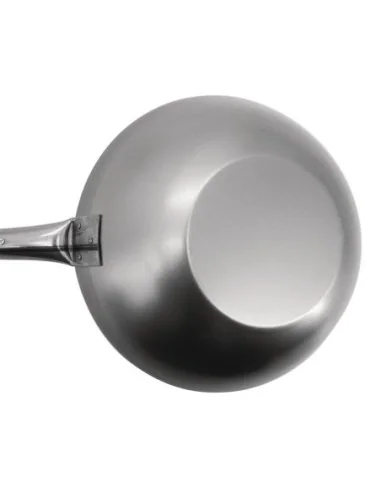 Wok en acier doux Vogue 33 cm