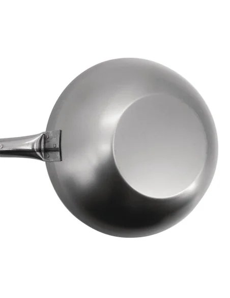 Wok en acier doux Vogue 33 cm