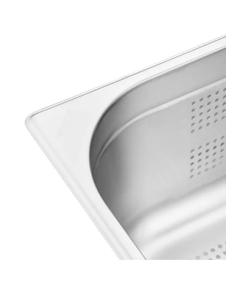 Bac Gastronorme inox perforé GN 1/1 150mm Vogue