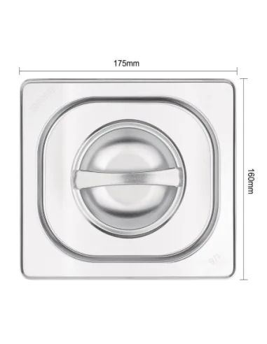 Couvercle GN 1/6 inox Vogue