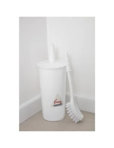 Brosse WC et support blancs Jantex 